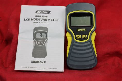 mmd5np pinless lcd moisture meter|general mm7 moisture meter directions.